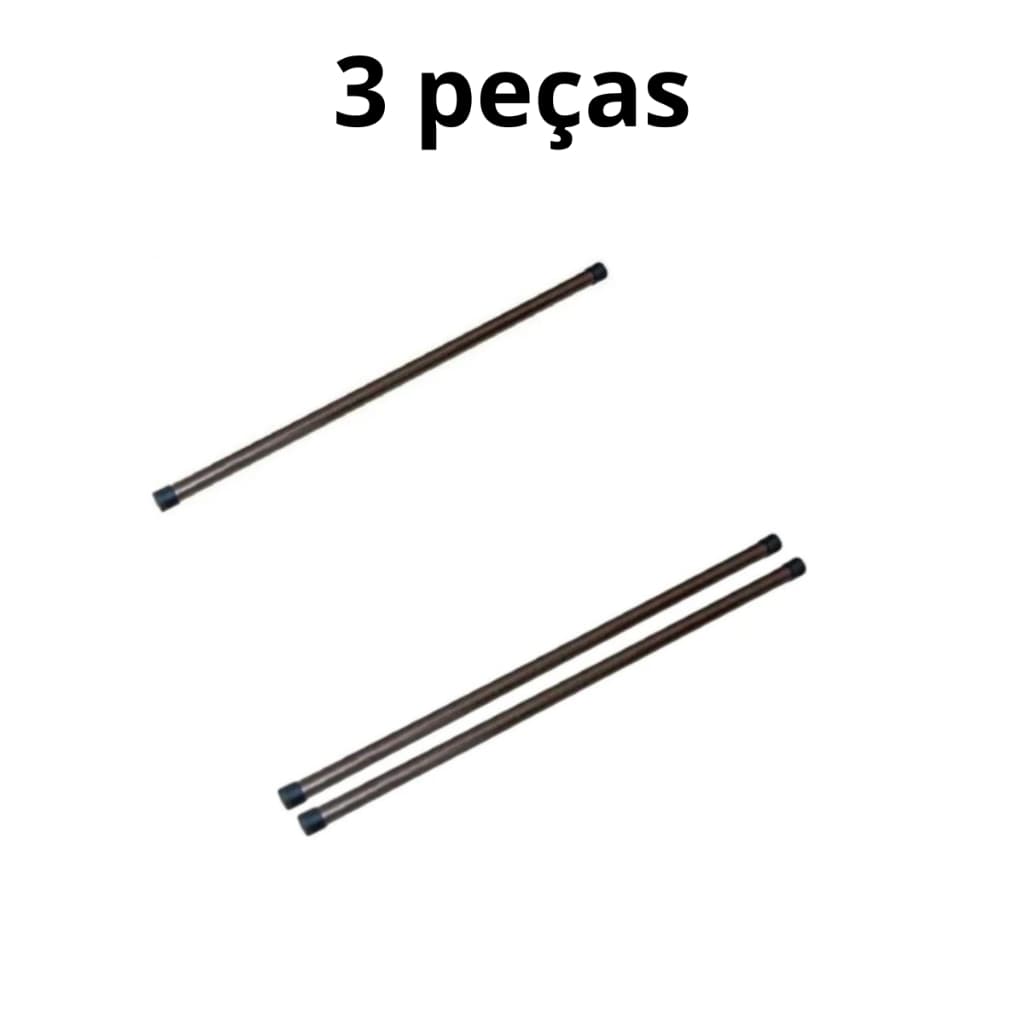 Kit Bastão Alongamento 3 Peças - Yoga, Pilates, Fisioterapia e Exercícios"