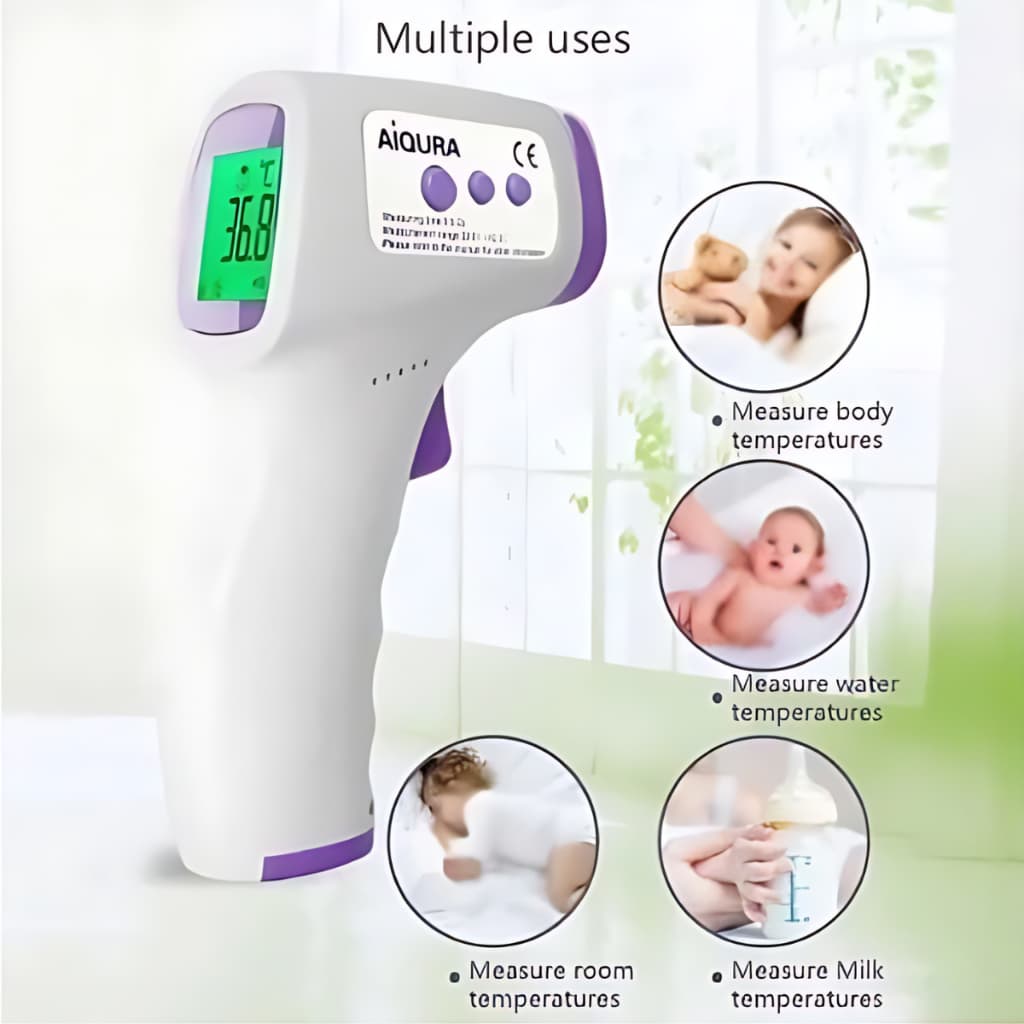 Termômetro T 2 Infravermelho Digital Medidor Febre Testa Pulso infantil adulto temperatura corporal