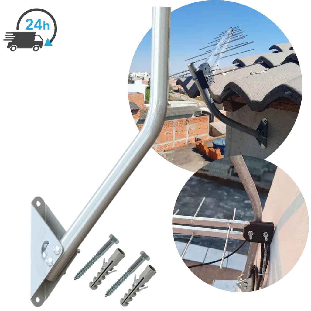 Mastro Para Antenas Externas Suporte Flexível Varão Para Antena TV