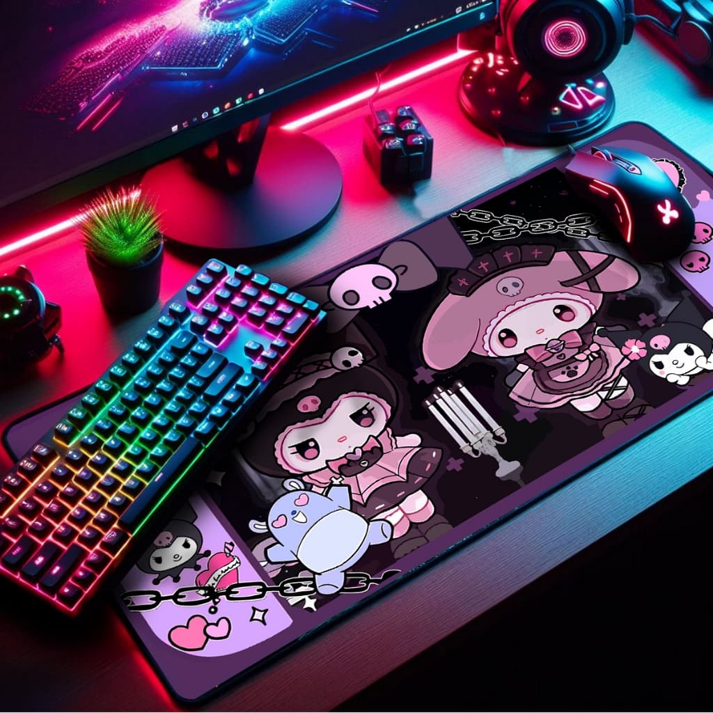 Mouse Pad Gamer Supercute Premium Antiderrapante com Borda Costurada Diversos Tamanhos