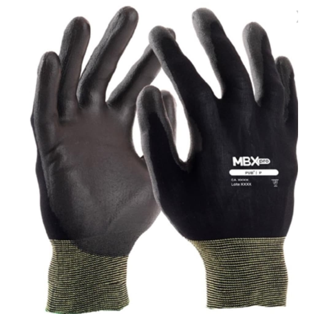 5 Pares Luva Multitato Emborrachada Pu Montagem Mecanico Epi