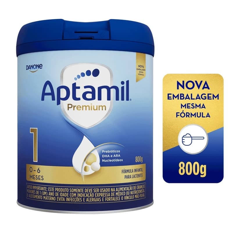 Fórmula Infantil Aptamil Premium 1 Danone  Lata de 800g