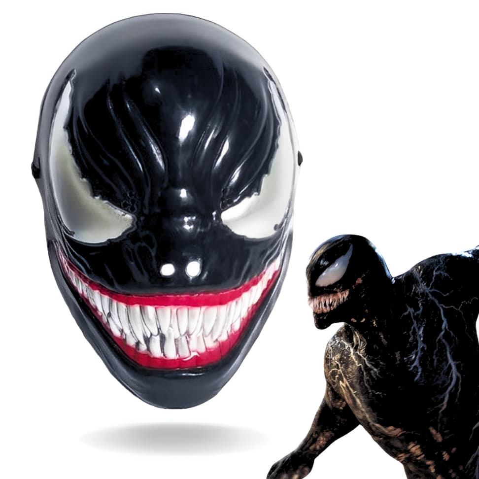 Máscara do Venom para Festa e Fantasia - Halloween.