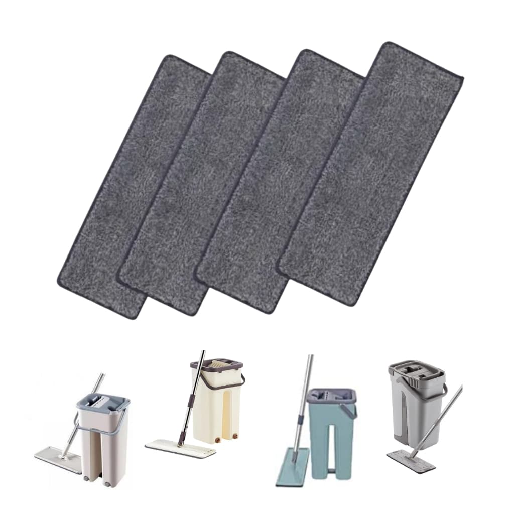 Refil Para Flat Mop Com 4 Unidades