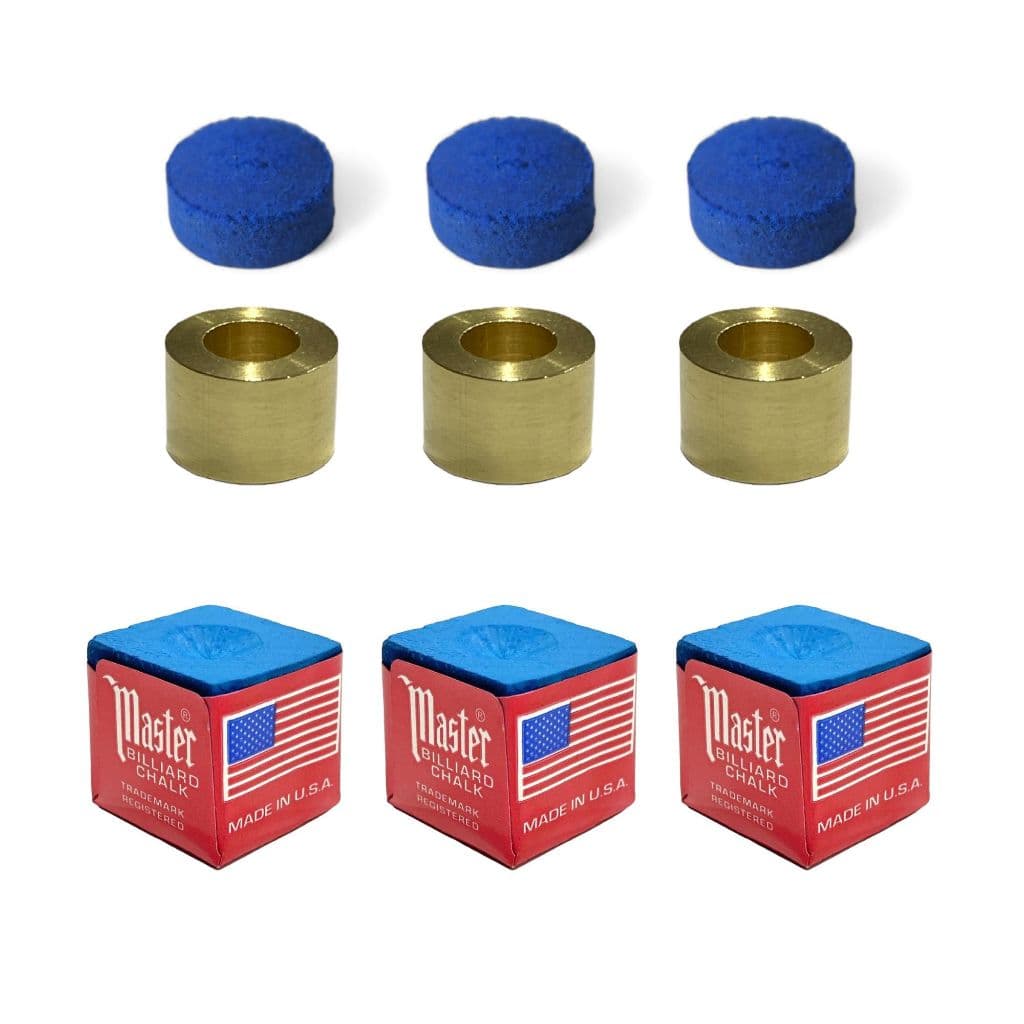 Kit 3 solas 11mm + 3 virolas de metal + 3 giz Master