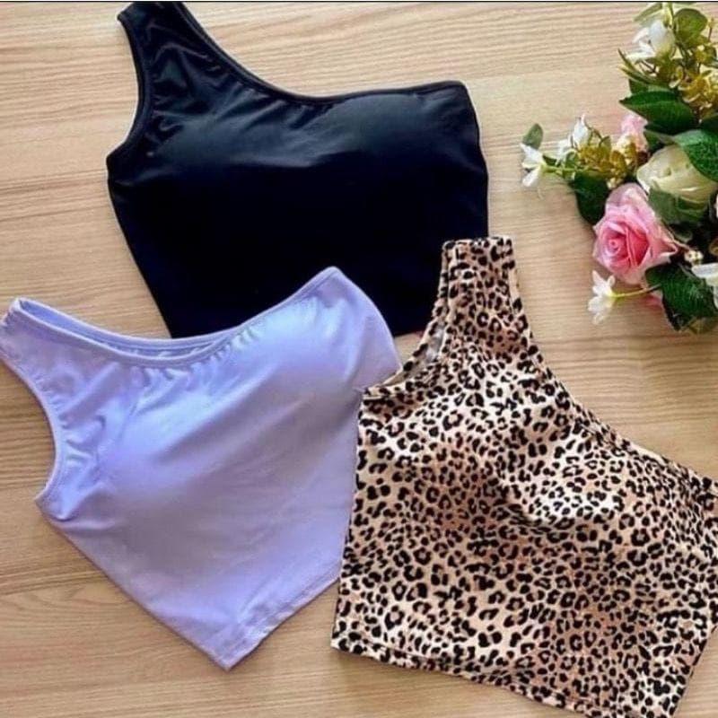 Cropped blusinha Mula so um lado