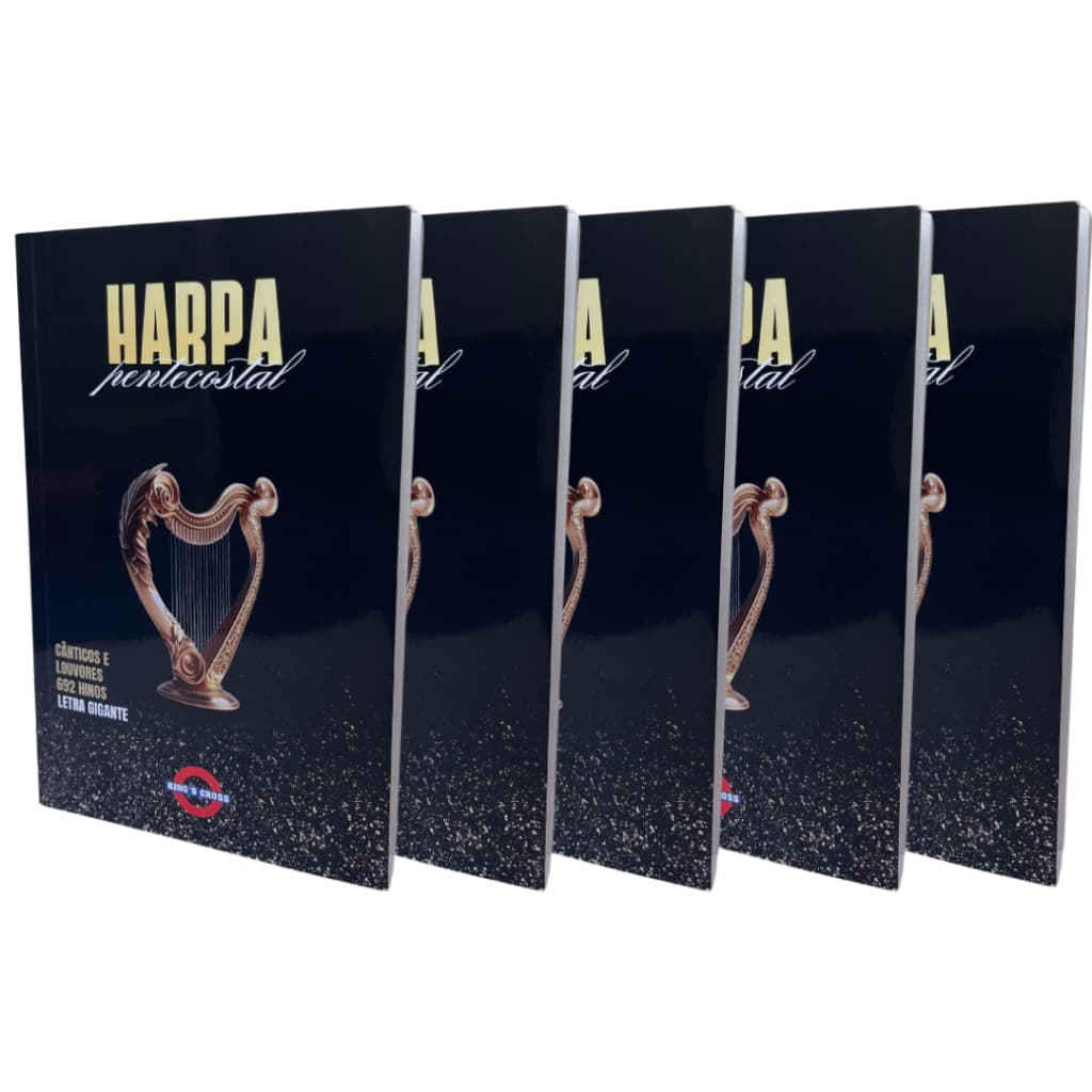 KIT Harpa Cristã Capa Brochura Luxo Letra Grande
