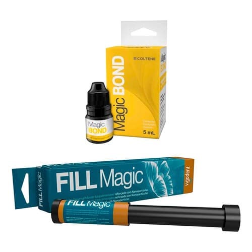 Resina Fill Magic Esmalte + Adesivo Magic Bond - Escolha Cor