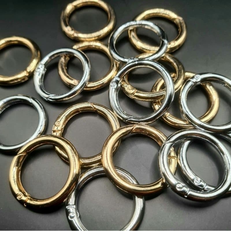 10 Argolas Articuladas Mosquetão Para Bolsas de Crochê e Artesanato em Geral