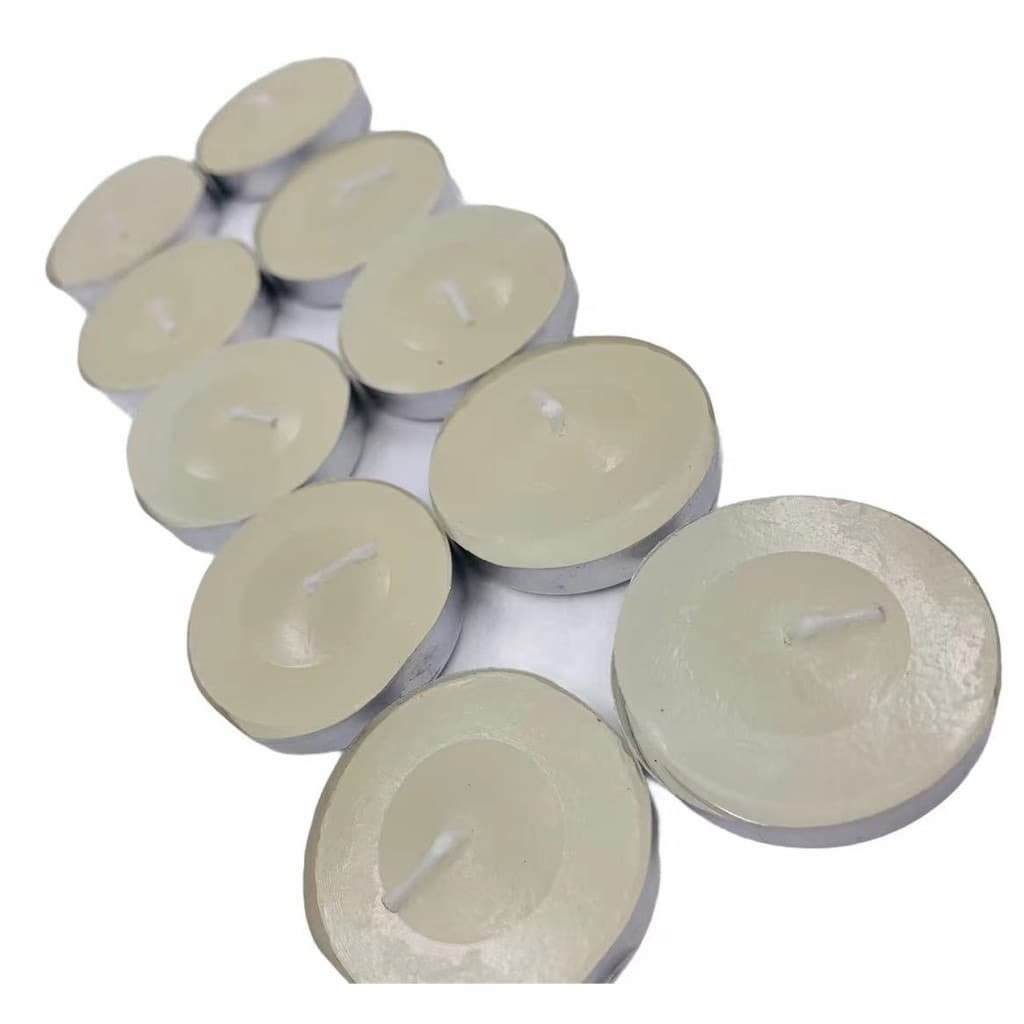 Kit 10 ou 50 Velas Redondas Com Suporte De Alumínio Rechaud Para Casamentos Festas