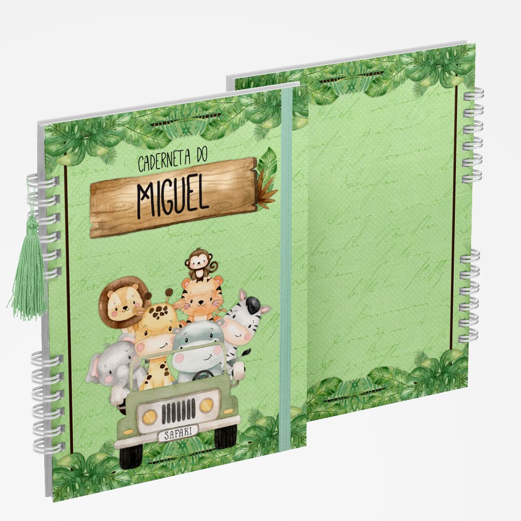 Caderneta de Vacina Vários Modelos Masculina Safari 3