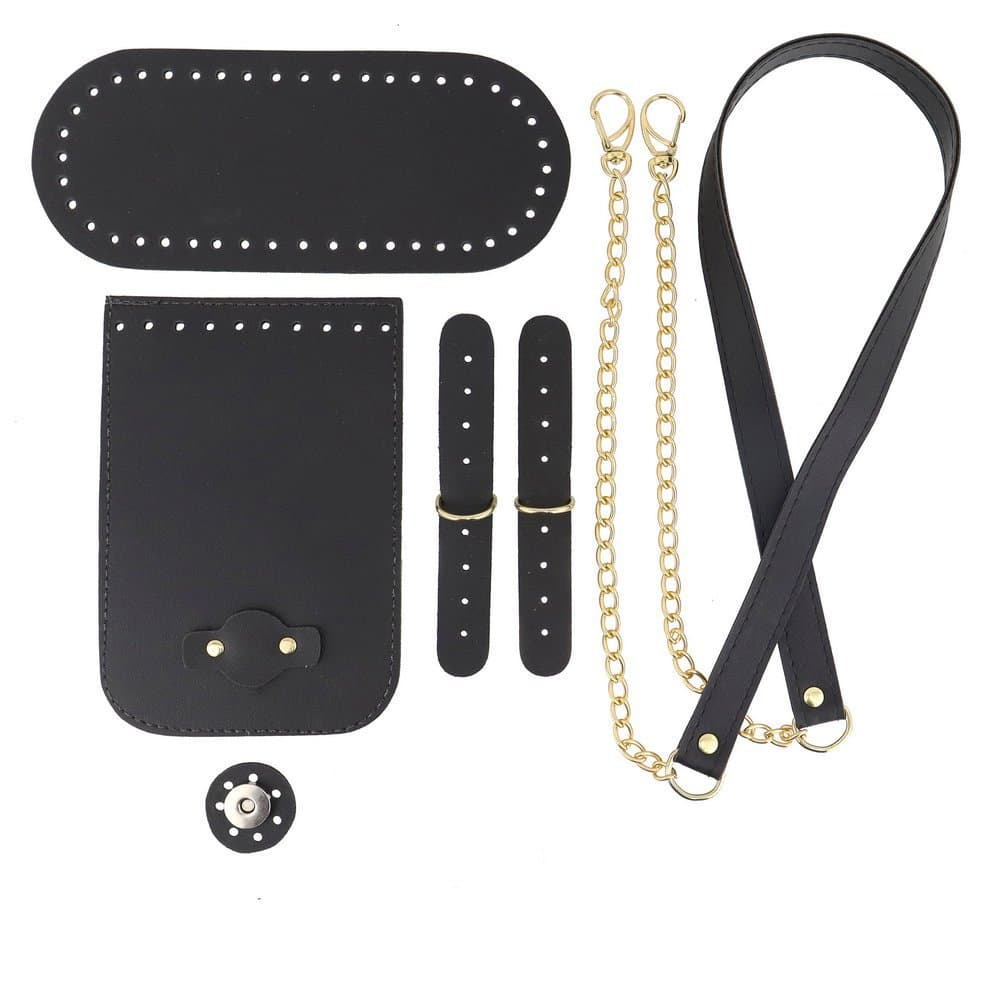 kit Fundo + Alça + Aba+Suporte ideal para bolsas em crochê, macramê e trico