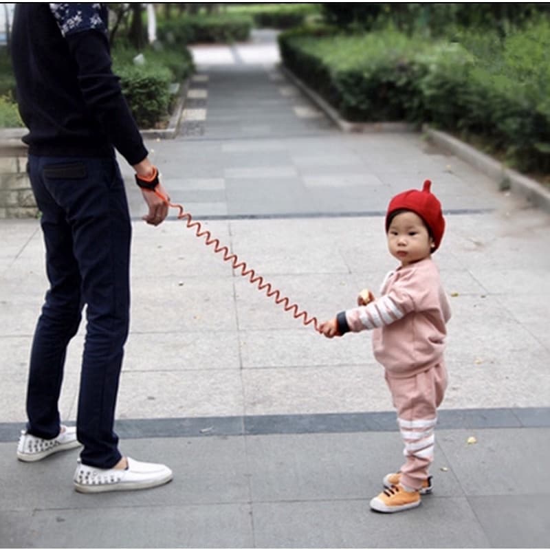 Pulseira de Segurança Infantil Com Cordão Guia De Pulso Anti Perdido Criança Bebê