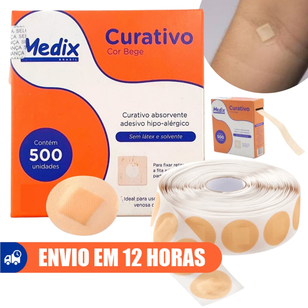 Curativo Pós Coleta 500un Blood Stop Medix