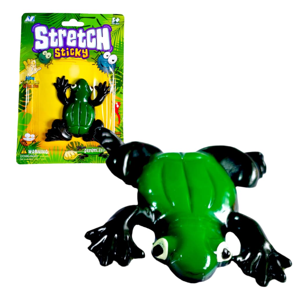 Brinquedo Animal Sapo Polvo Pegajoso de Esticar Gruda na Parede Brincadeira Pegadinha Slime Criança STRETCH STICKY
