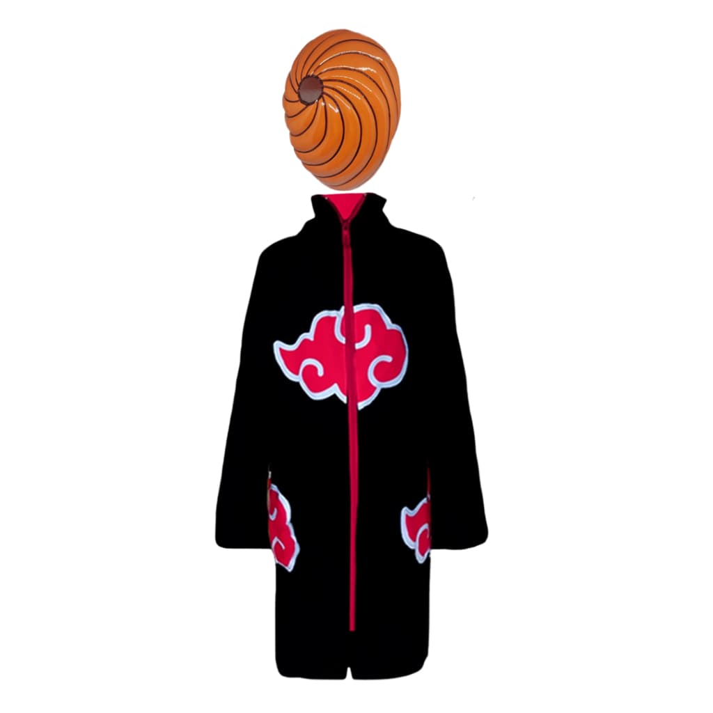 Máscara do Tobi PVC(não fibra) + Manto Akatsuki