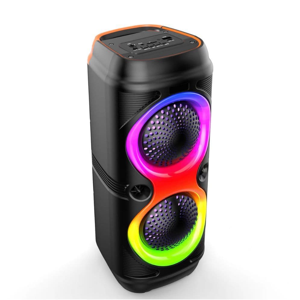 Caixa de som Bluetooth Com Led RGB Portátil FM USB TWS 30W