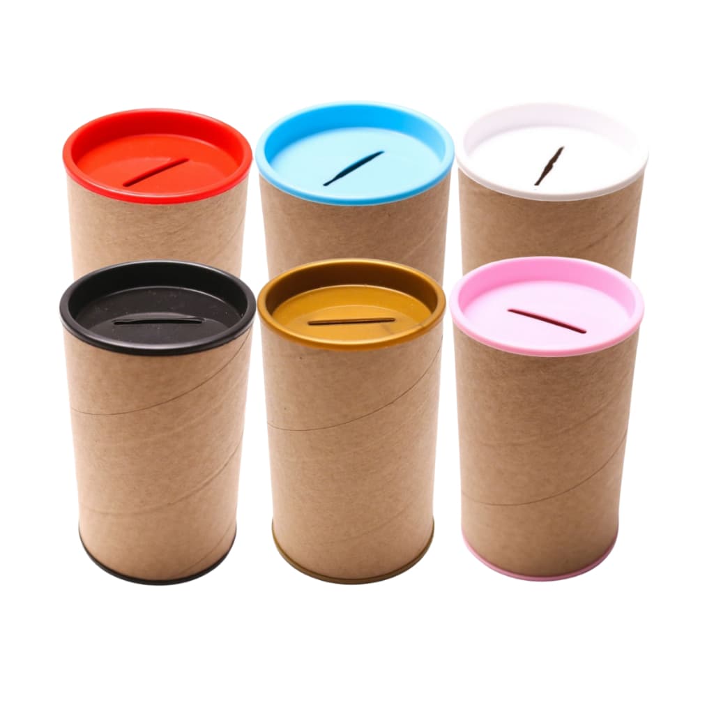 30 Cofres De Papelão Colorido - Cofrinho 10x6