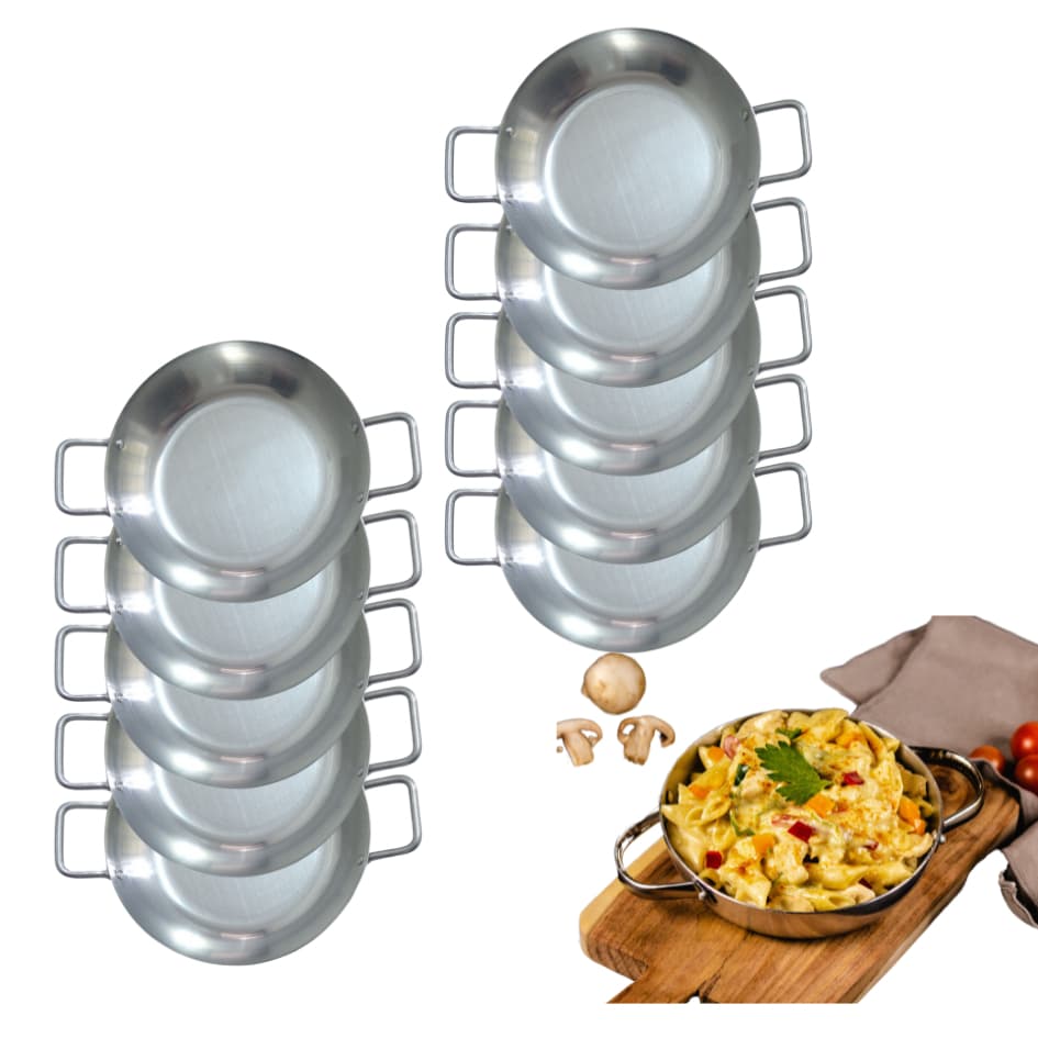 Frigideira Pergaminho Em Alumínio 500ml Kit com10 Unidades