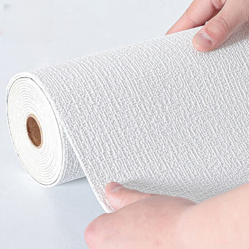 Novo Papel de Parede  Adesivo Textura Linho Cor Solida Autocolante - NOVO LOTE