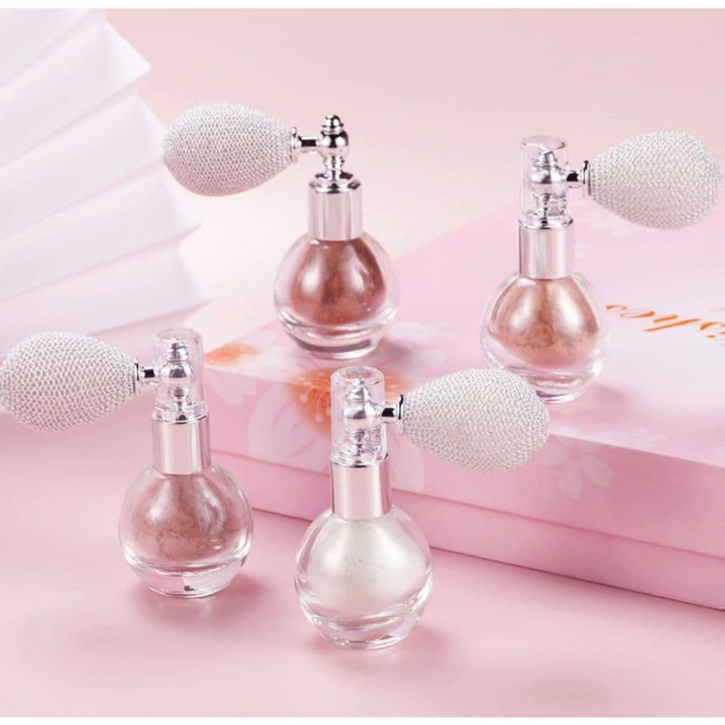 Iluminador em Spray Powder para Corpo e Cabelo  Alta Brilho