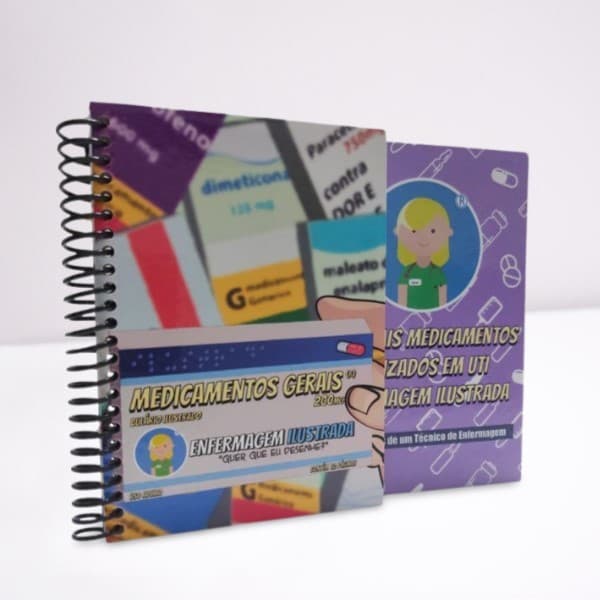 Kit 2 Bulários Ilustrados - Enfermagem Ilustrada