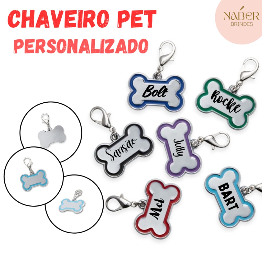 Plaquinha de Identificação P Cachorros e Gatos PERSONALIZADO Perfeito para seus Pets