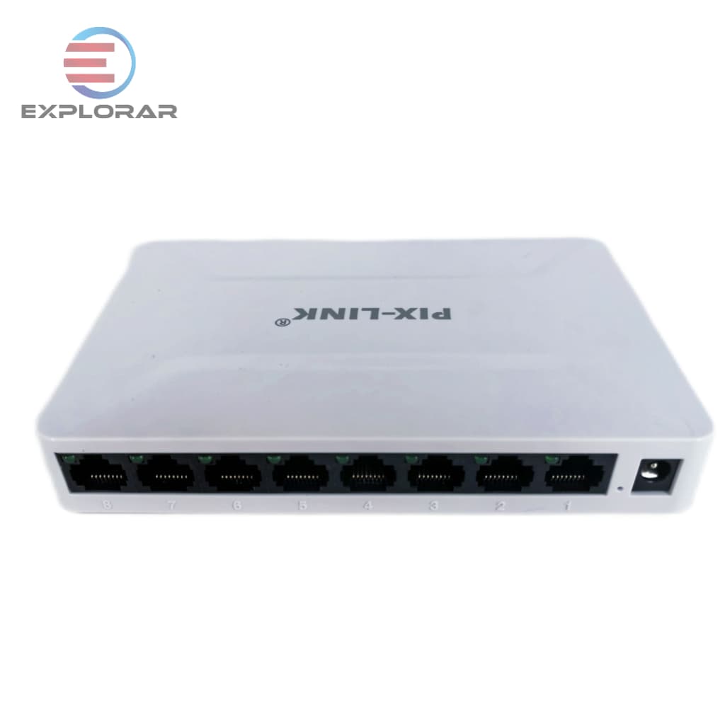 Hub Switch De Rede Internet Rj45 8 Portas Gigabit 10/100/1000mbps Rj45 Bivolt