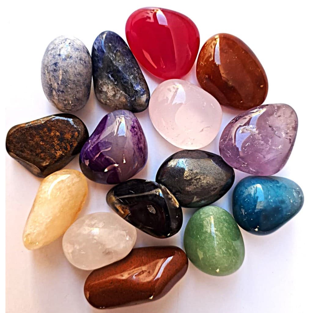 15 Cristais 100% Naturais - Kit Com 15 Pedras Naturais de Cristal