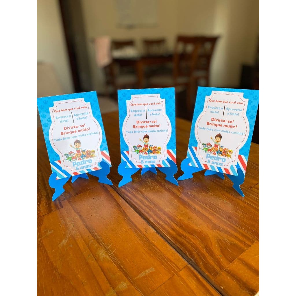 15 Unidades Agradecimento centro de mesa  TODOS OS TEMAS!