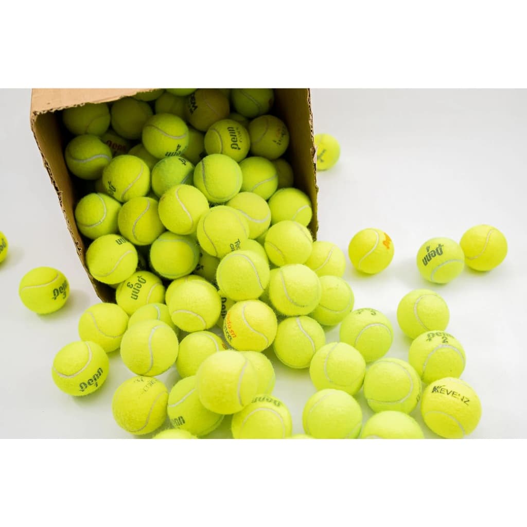 12 Bolas de Tênis Repressurizadas para Treino de Tênis - Wilson/Babolat/Dunlop/Head/Inni/Ultra