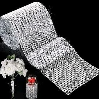 3 Metros De Manta Falso Strass P/ Artesanato