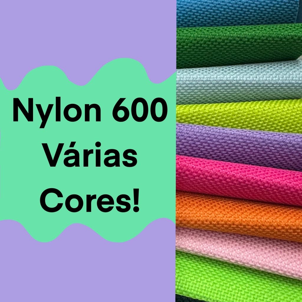 Nylon 600 liso - 50cmX150cm - varias cores - para bolsas e mochilas