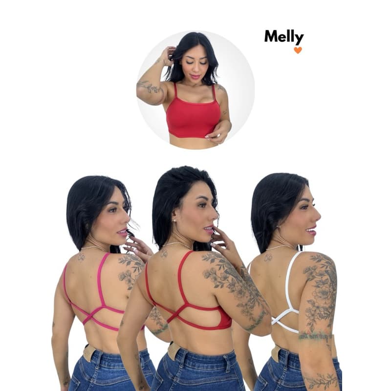 kit 3 top cruzado modinha fitness e casual SEM BOJO moda gringa basico