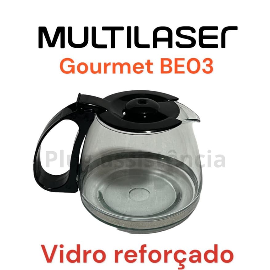 Jarra Copo MULTILASER Gourmet BE03/BE04 30 Xícaras - Vidro Reforçado
