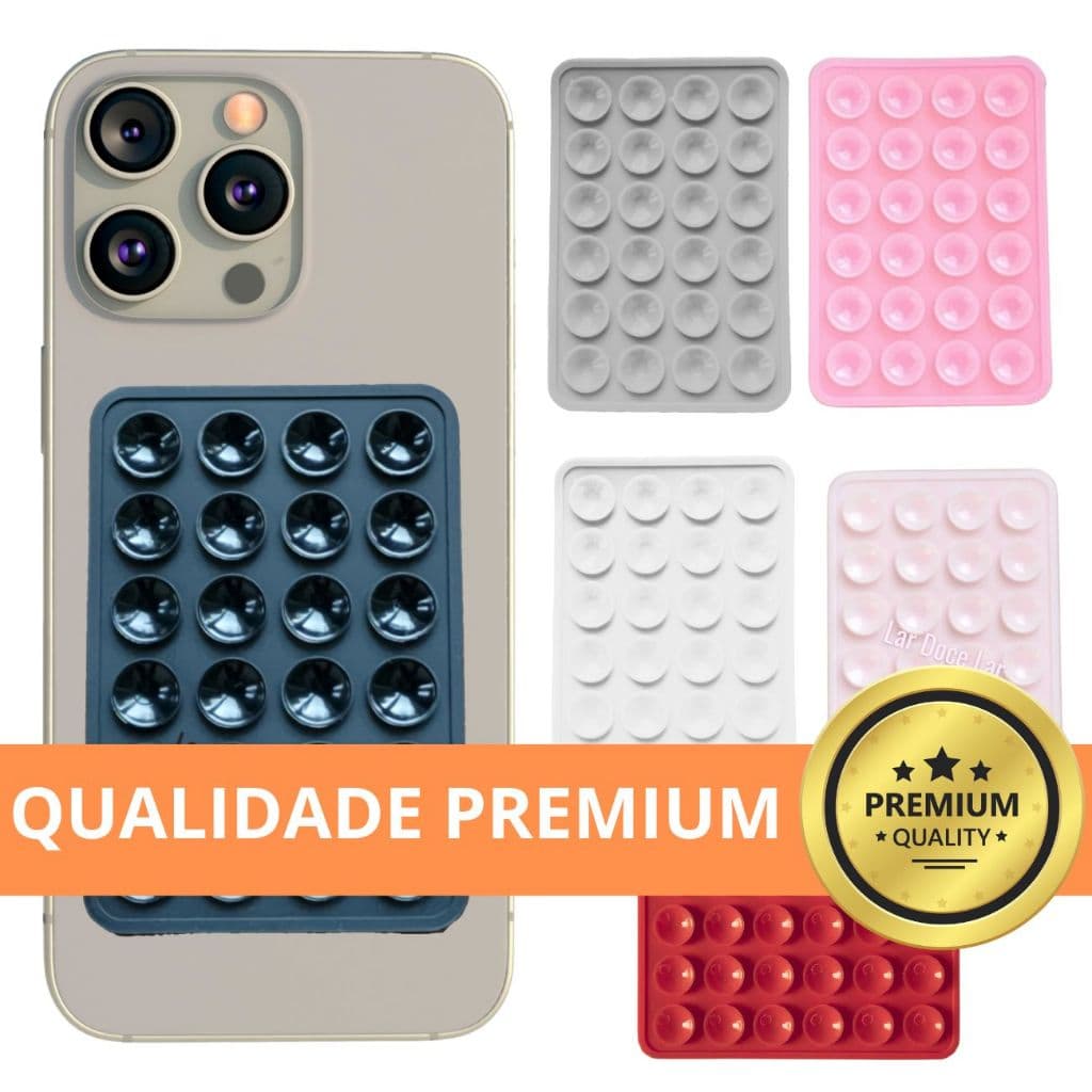 Suporte Adesivo de Celular Ventosa de Sucção Premium, KIT até 3 pcs  - Envio Rápido
