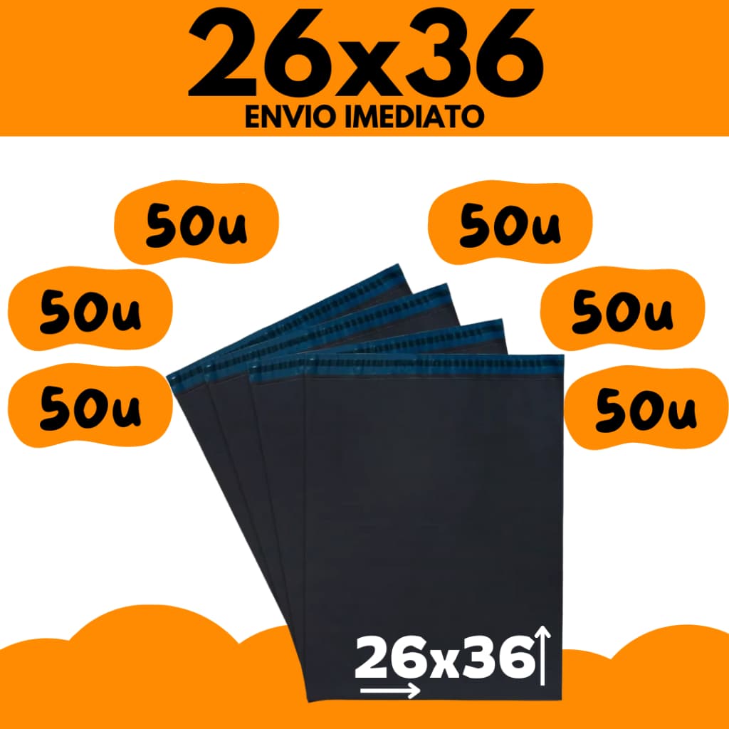 Envelope De Envio 26x36 50 unidades Embalagem Segurança 26x36 Correios 50 unidades