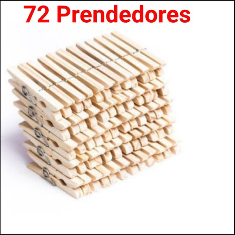 72 Prendedor De Roupas, Madeira , Embalagem c/ 72 Unidades
