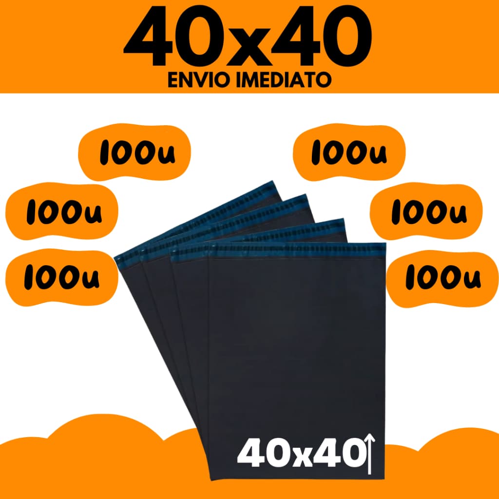 Envelope De Envio 40x40 100 unidades Embalagem Segurança 40x40 Correios 100 unidades