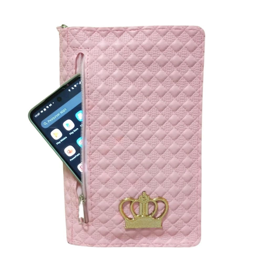 Capa Especial para Bíblia Média com Zíper e Bolso Externo Porta-Celular Nº 11