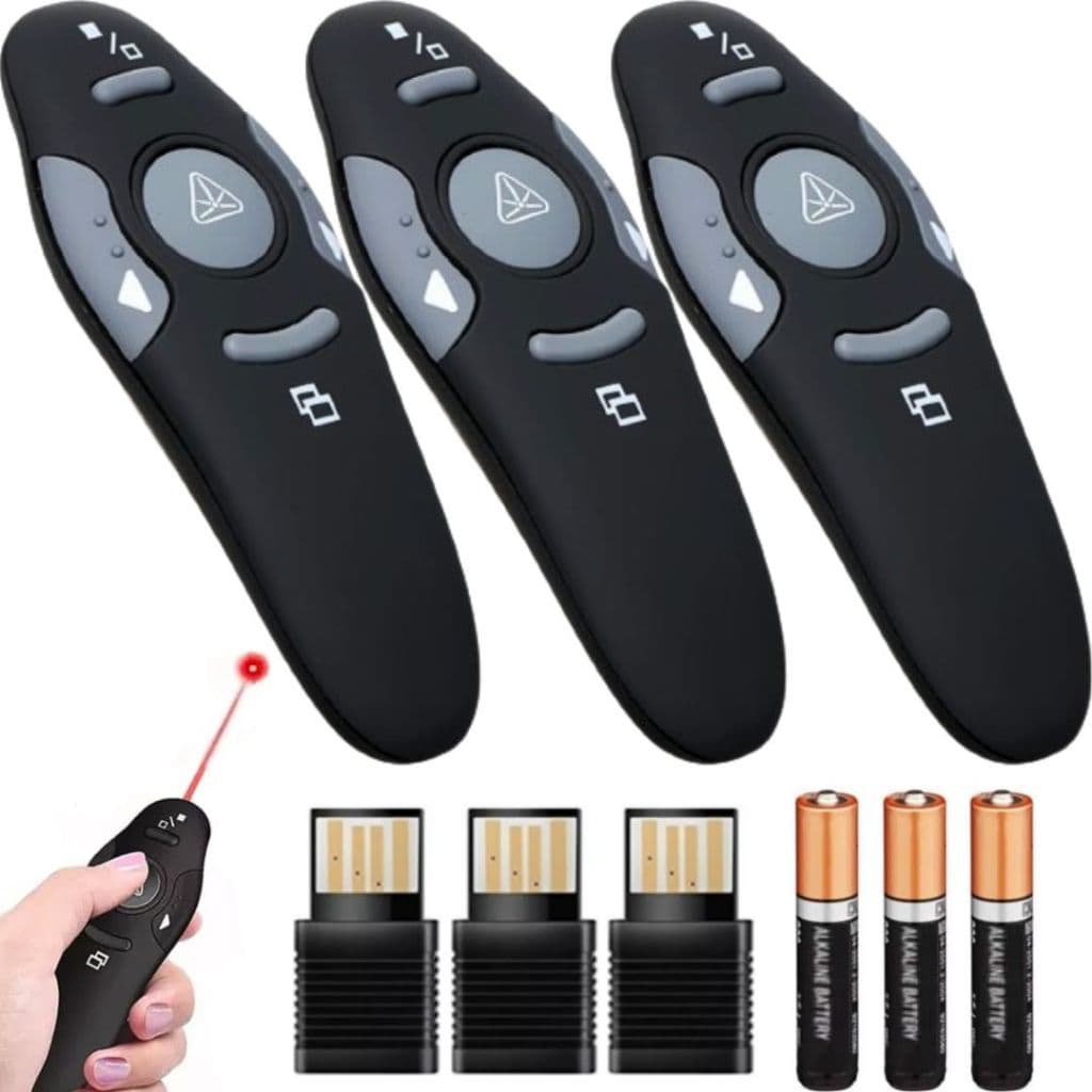 3 Apresentador Passador Slide PowerPoint Ppt Aula Apontador Caneta Laser Controle Sem Fio