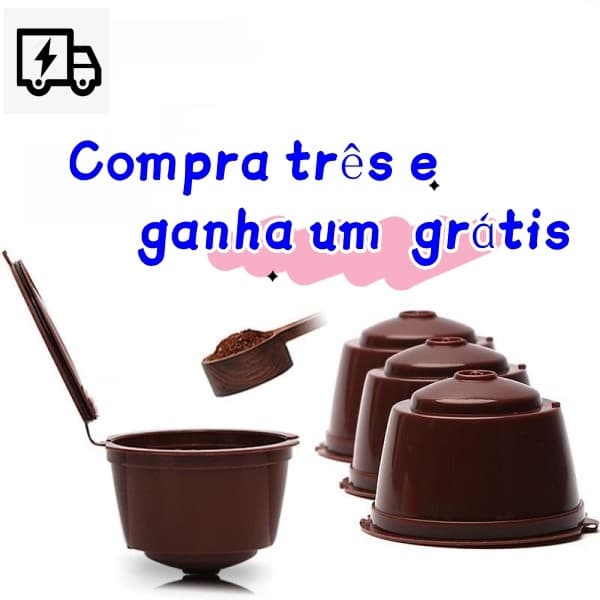 4 Cápsula Café Reutilizável Dolce Gusto Recarregável Refrescante Efectivo Promoção