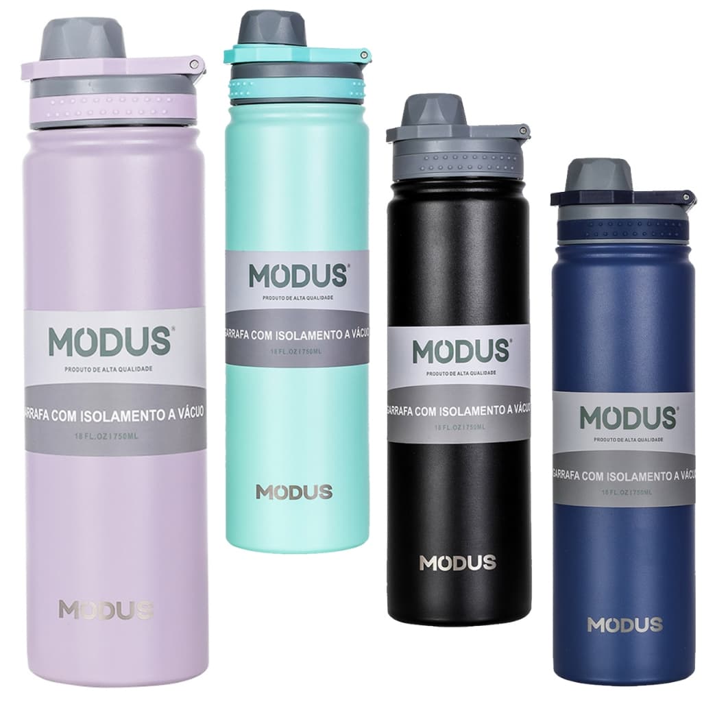 Garrafa MODUS Térmica Inox 750ml Água Fria Quente C/ Vedação