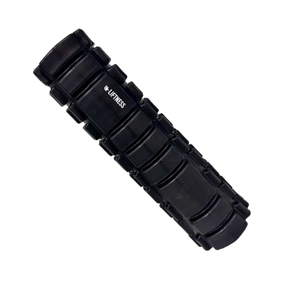 ROLO PARA LIBERAÇÃO MIOFASCIAL YOGA PILATES FUNCIONAL 30x8CM PRETO