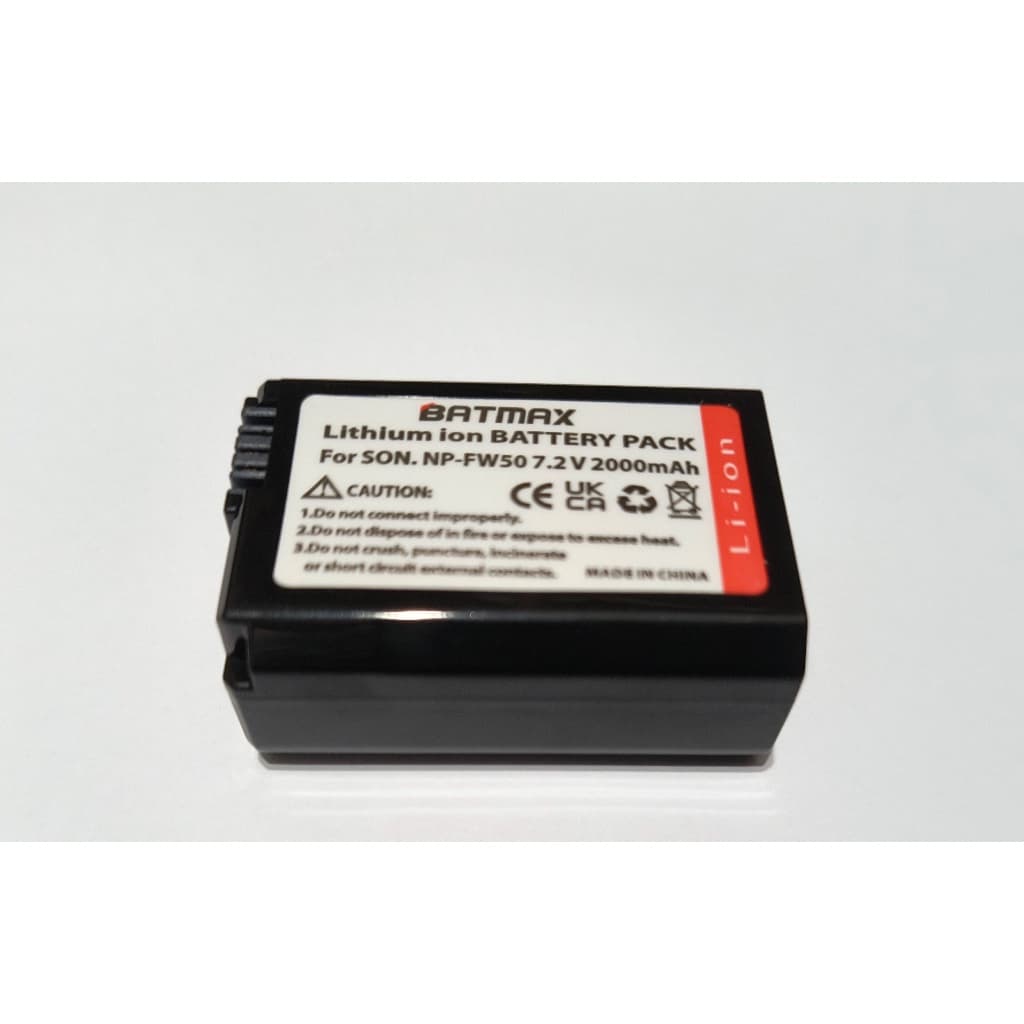 Bateria BATMAX FW50 Para Câmeras Sony ZV-E10 Nex-3c Nex7 ALPHA A3000 A6300 A7 A7S II A7R IINEX-5C NEX-3N ZV-E10 FW50