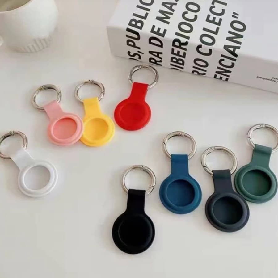 Capa Protetora de Silicone com Argola para AirTag – Case Resistente