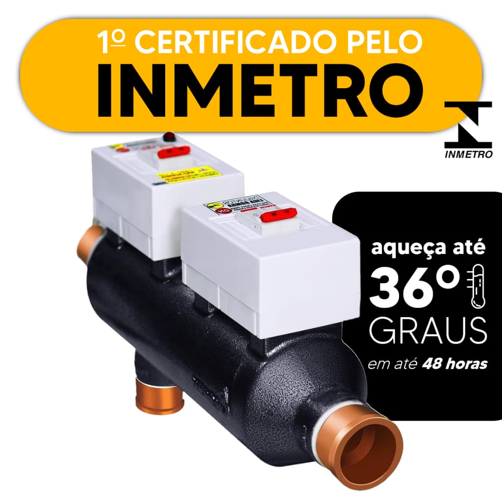 Aquecedor De Piscina 20 Mil Lts Automático C/ Termometro