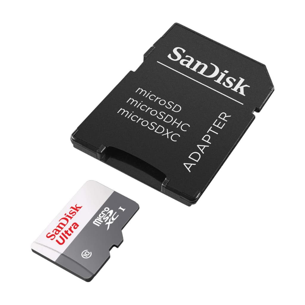 Cartão Memória Micro SD Ultra 32GB 64GB 128GB Com Adaptador p/ Computador e Câmera Fotográfica