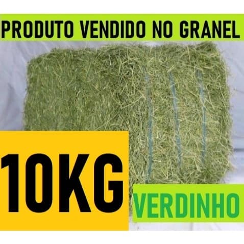 FENO TIFTON 85 ATÉ 10 KG Para Porquinho da India, Coelho, Cavalo e Roedores em Geral.