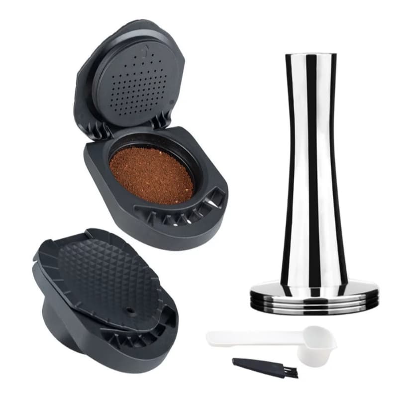 Adaptador para Cafeteira Dolce Gusto Reutilizável Cápsula Recarregável para Café Moído + Tamper Inox